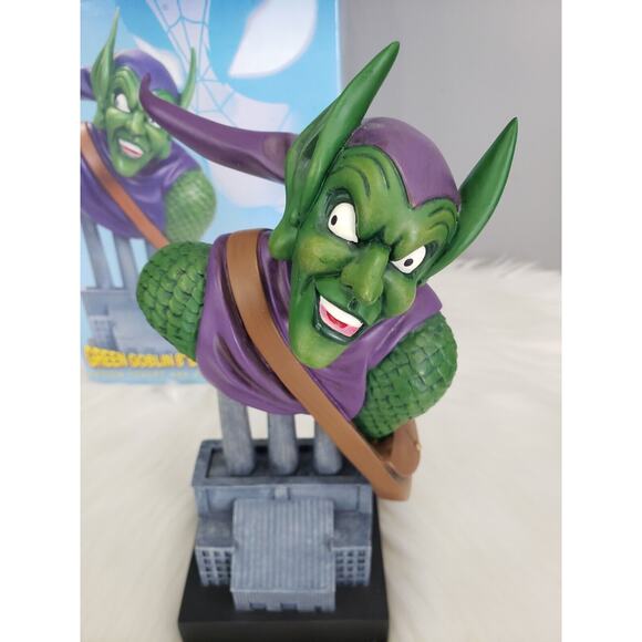 Marvel Green Goblin Mini Bust Statue #650/1964 By Dynamic Forces Spiderman 8" - Picture 2 of 8